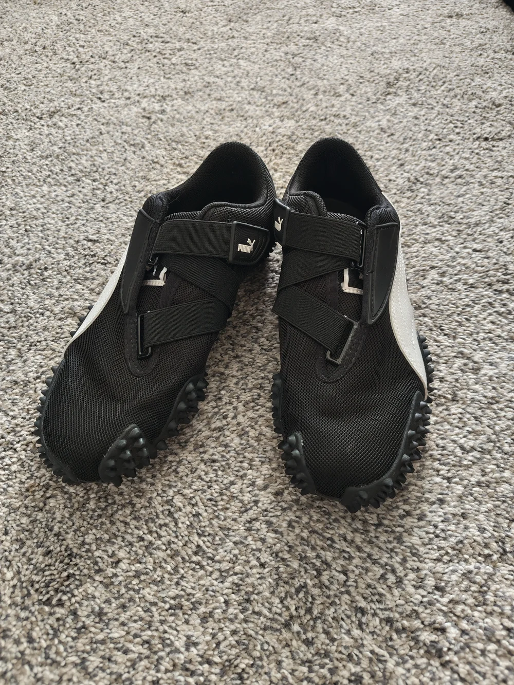 Puma Kids Black and White Spike Track Sneakers
